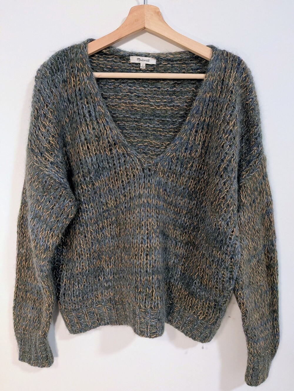 Madewell Alpaca & Merino Wool V-Neck Sweater